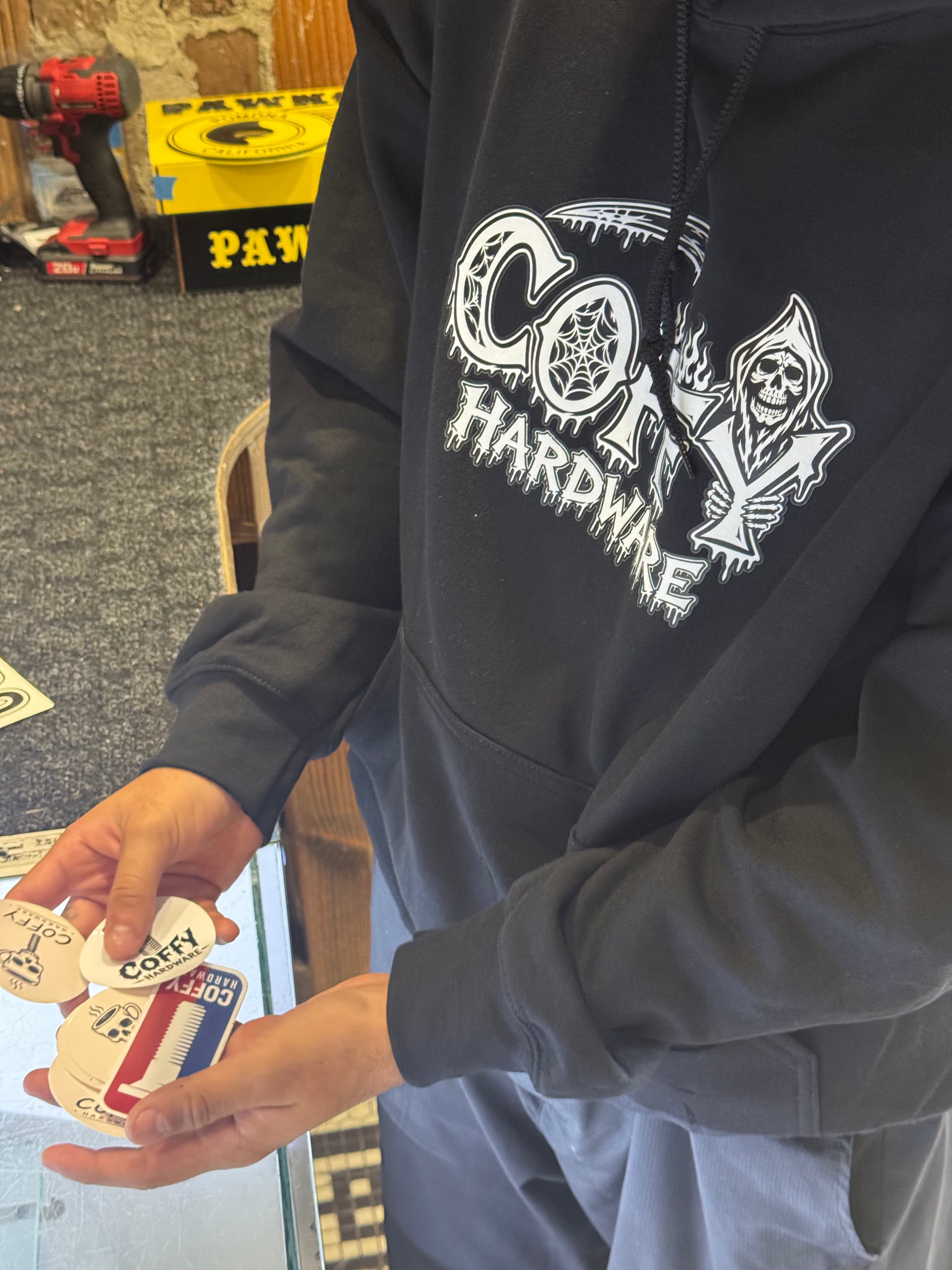 Coffee Hardware Reaper Hoodie ￼
